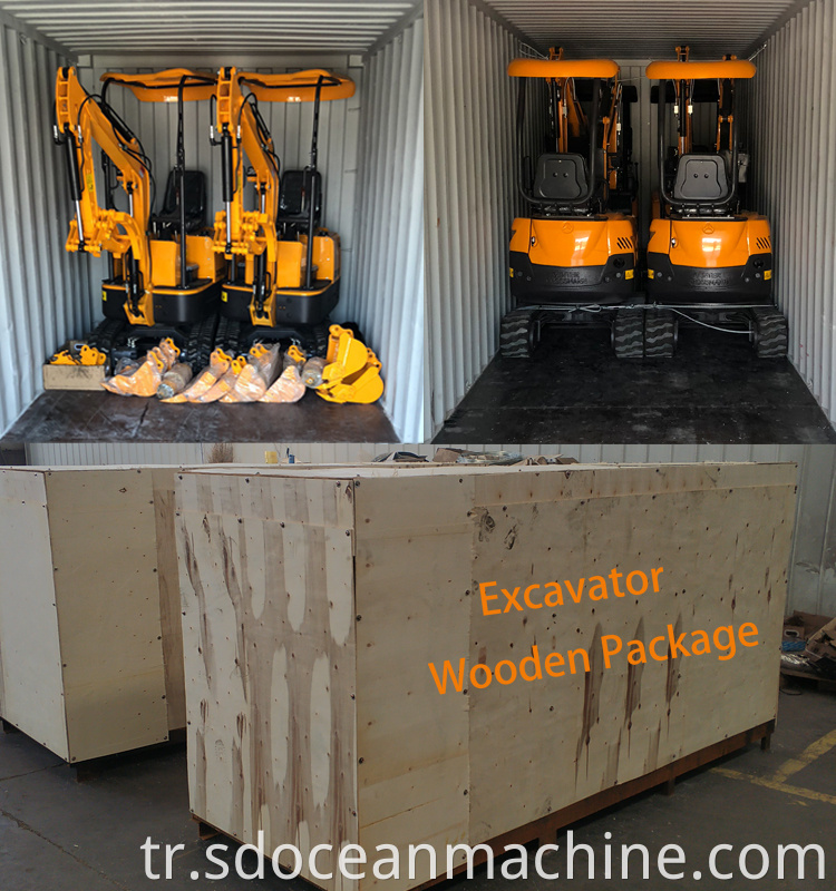 smaller excavator packaging